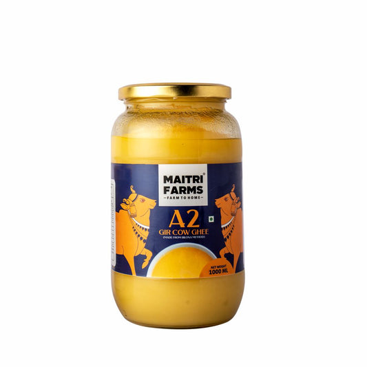 Maitri Farms A2 Gir Cow Ghee 1 LITRE | Maitri Farms