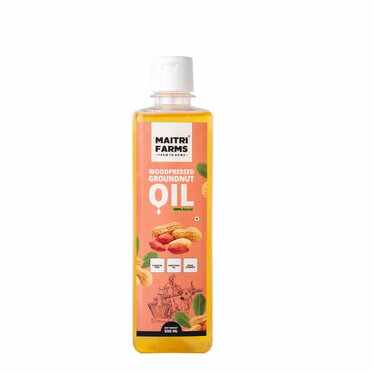 Woodpressed Groundnut Oil 500 ML | Maitri Farms
